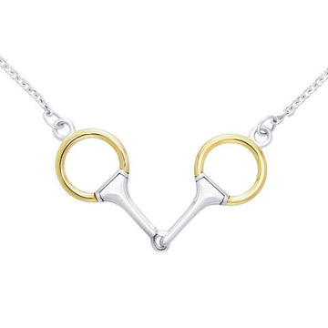 Eggbutt Snaffle Horse Bits Necklace MNC206 - Jewelry